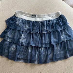 MIA Navy Tiered Mini Skirt